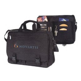 Business Organizer Bag - Embroidery Promotional Custom Imprinted With Logo